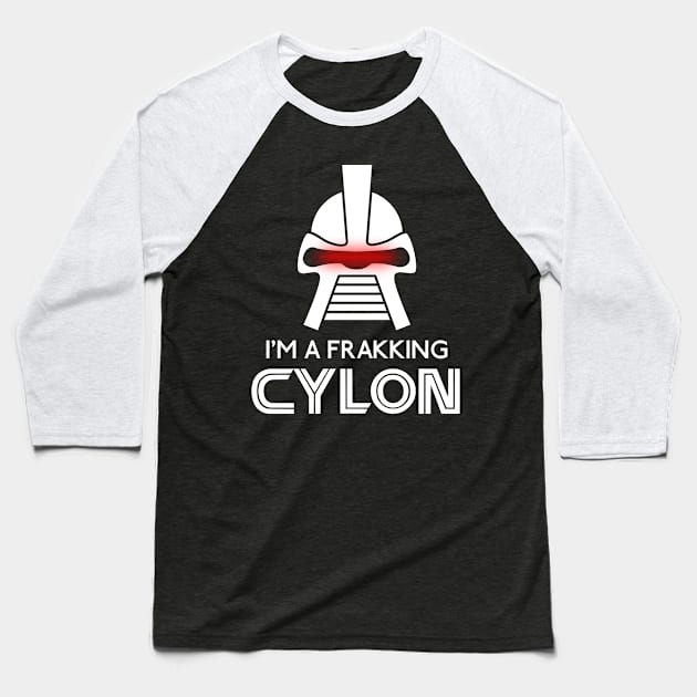 Frakking cylon Baseball T-Shirt by karlangas